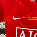 Maillot Manchester United 07/08 - Enfants (Pantalón Corto Incluido) RÉTRO - TIENDA LUXSHOP