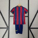 Maillot Barcelona 09/10 - Enfants (Pantalón Corto Incluido) RÉTRO - TIENDA LUXSHOP