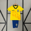 Maillot Brésil 1998 - Enfants (Pantalón Corto Incluido) RÉTRO - TIENDA LUXSHOP