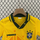 Maillot Brésil 1998 - Enfants (Pantalón Corto Incluido) RÉTRO - TIENDA LUXSHOP