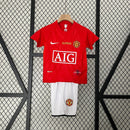 Maillot Manchester United 07/08 - Enfants (Pantalón Corto Incluido) RÉTRO - TIENDA LUXSHOP